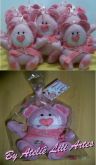 Kit Ursinhos Cor de Rosa Amor